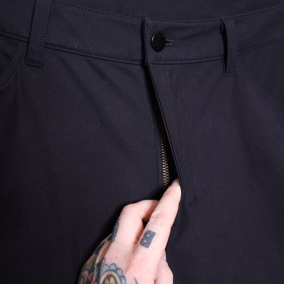 LULULEMON ABC Pant Classic Black Warpstreme Stretch 5 Pocket Casual Men's 36 - Picture 6 of 11